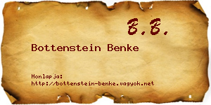 Bottenstein Benke névjegykártya