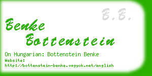 benke bottenstein business card